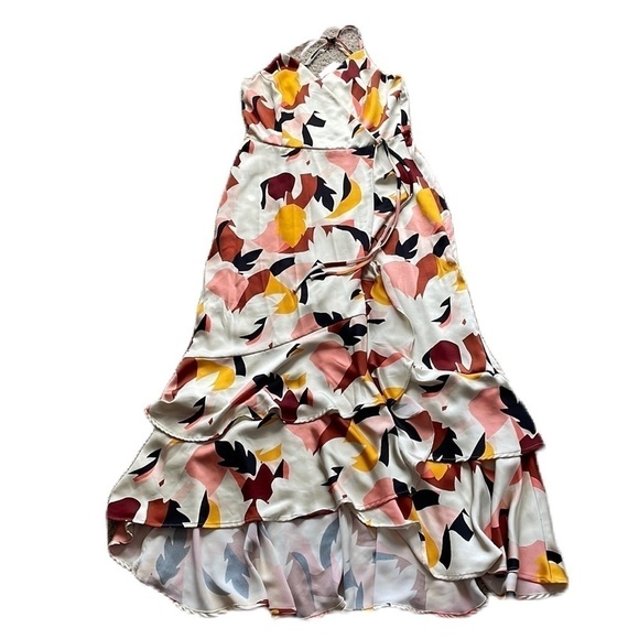 Nine West Women's Floral Print Sleeveless Maxi Dress M Medium Multicolor Boho - Picture 2 of 10